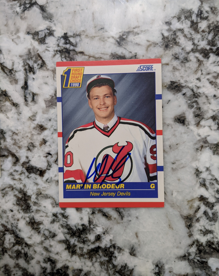 Upper Deck pays tribute to Martin Brodeur retirement night