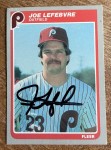 TopherVT just received this TTM autograph item from the player Joe Lefebvre