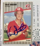 timblack just received this TTM autograph item from the player Van Snider