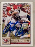 rmohanlon just received this TTM autograph item from the player Christian Okoye.