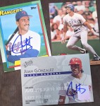 rudan007 just received this TTM autograph item from the player Juan Gonzalez