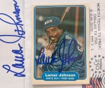 timblack just received this TTM autograph item from the player Lamar Johnson
