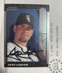 capaap just received this TTM autograph item from the player Jeff Liefer
