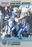 Stigs4 just received this TTM autograph item from the player Dick Anderson