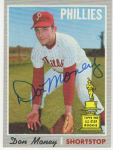 gordon2448johnson just received this TTM autograph item from the player Don Money