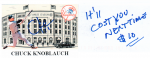 Pop Ruffalo just received this TTM autograph item from the player Chuck Knoblauch