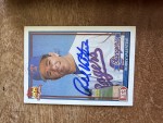 TopherVT just received this TTM autograph item from the player Bobby Valentine