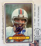 timblack just received this TTM autograph item from the player Don Strock