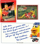 The-Mad-den just received this TTM autograph item from the player Ted Giannoulas