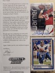 rmohanlon just received this TTM autograph item from the player Kurt Warner