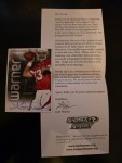 CJamesG just received this TTM autograph item from the player Kurt Warner
