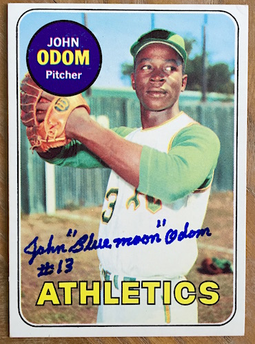 Blue Moon Odom Autographed Picture - John A's 8x10